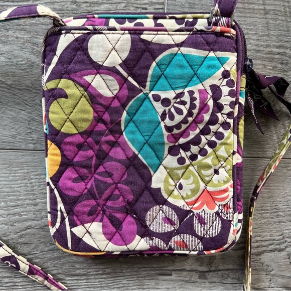 Vera Bradley Plum Crazy Mini Hipster Crossbody - Picture 10 of 14